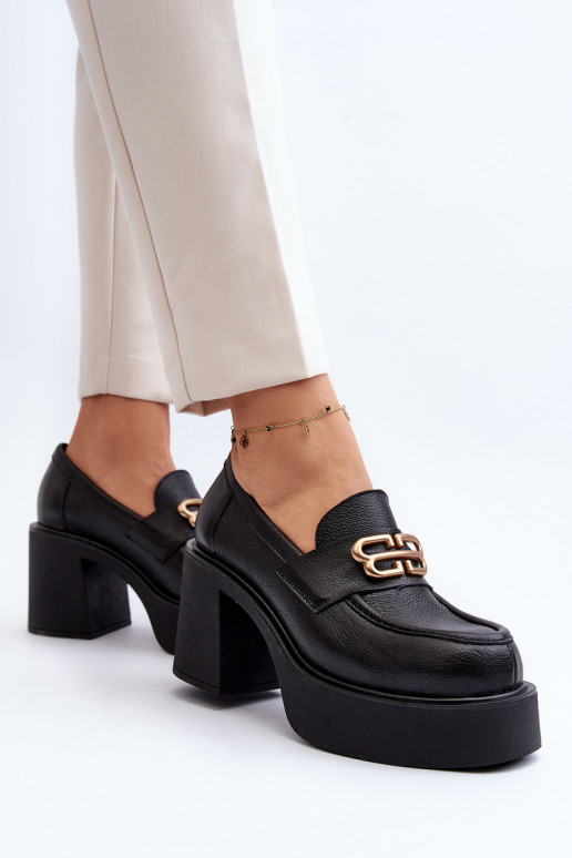 Zazoo 20170 apavi     ar papēdi melnas krāsas