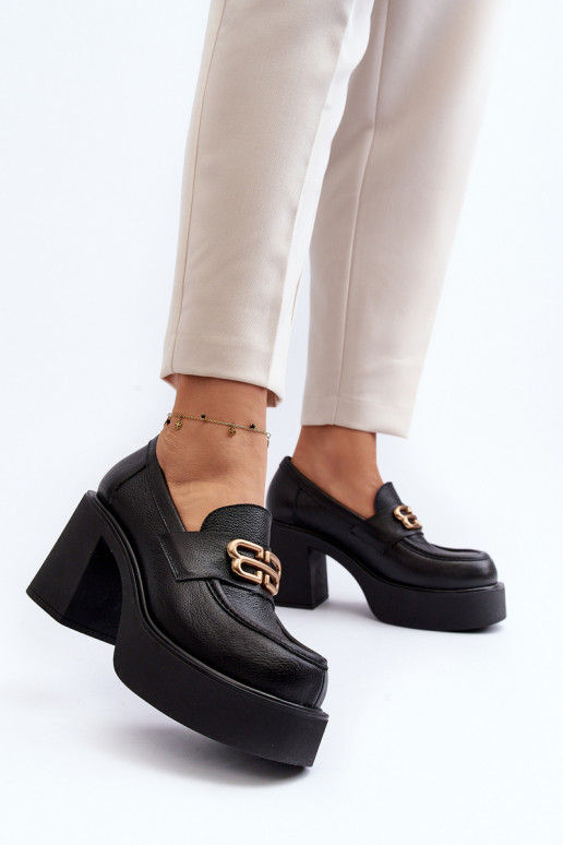 Zazoo 20170 apavi     ar papēdi melnas krāsas