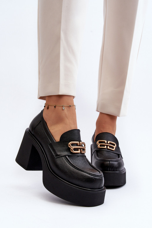 Zazoo 20170 apavi     ar papēdi melnas krāsas