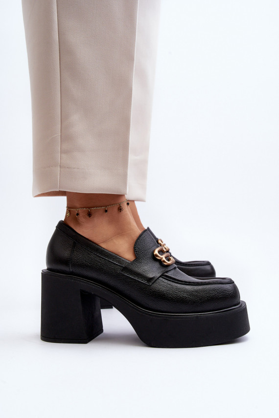 Zazoo 20170 apavi     ar papēdi melnas krāsas