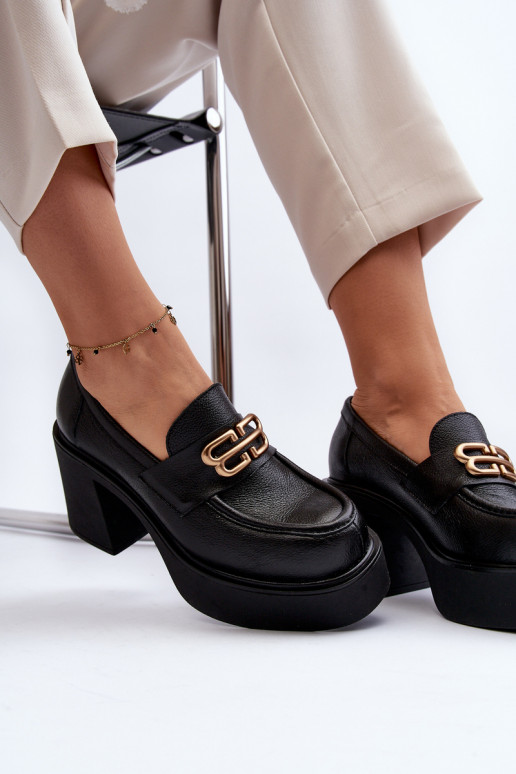 Zazoo 20170 apavi     ar papēdi melnas krāsas