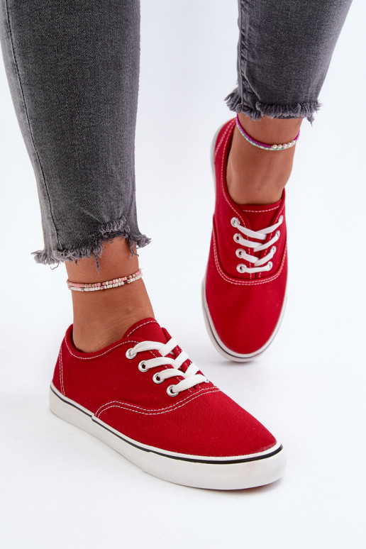 Sporta apavi Klasiski sporta apavi sarkanas krāsas Olvali