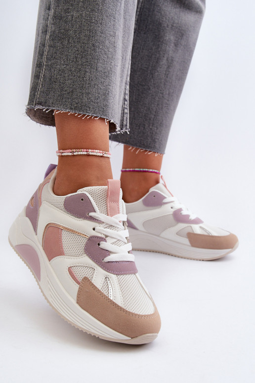 Sneakers modeļa apavi   ar platformu Violeta krāsa Lenivia