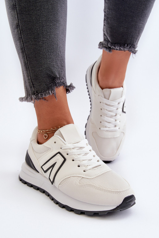   Sneakers modeļa apavi sporta apavi baltas krāsas Daisee