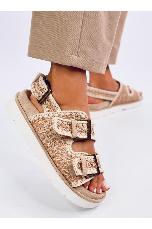 sandales ar platformu BADEY Haki krāsas