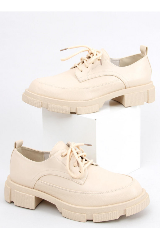 Mokasīni paaugstināta zole UNNA BEIGE Mokasīni paaugstināta zole UNNA BEIGE