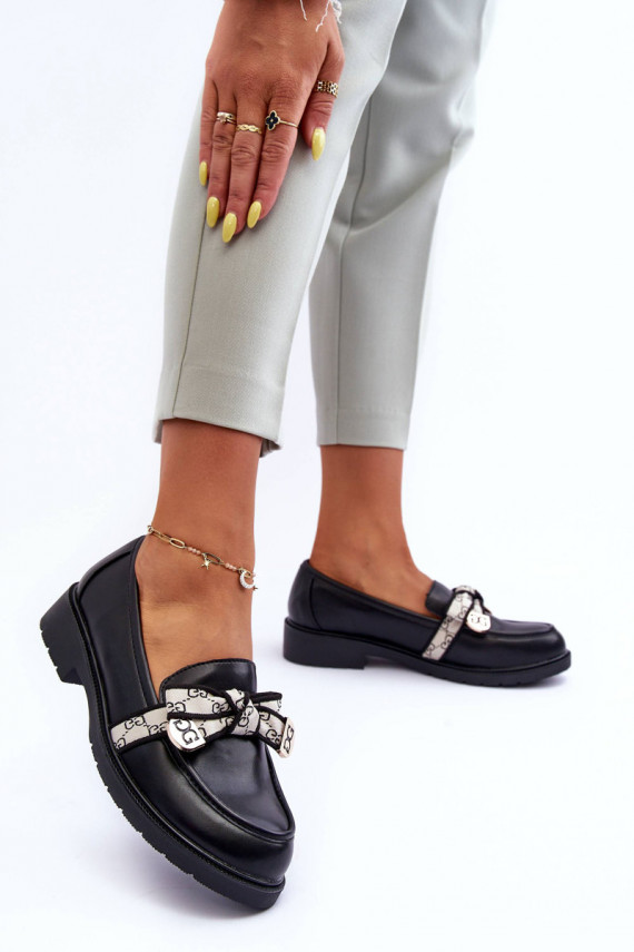     apavi Mokasīni melnas krāsas S.Barski HY330