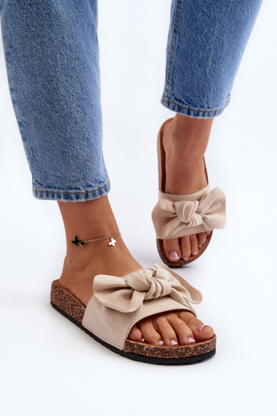   Čības Z ar bantītēm smilšu krāsas Ezephira