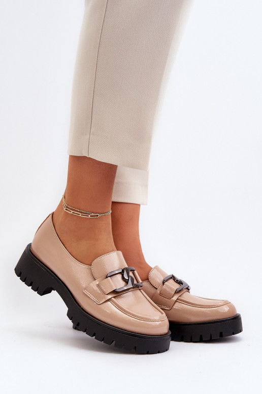 Lakoti mokasīni   smilšu krāsas Santtes