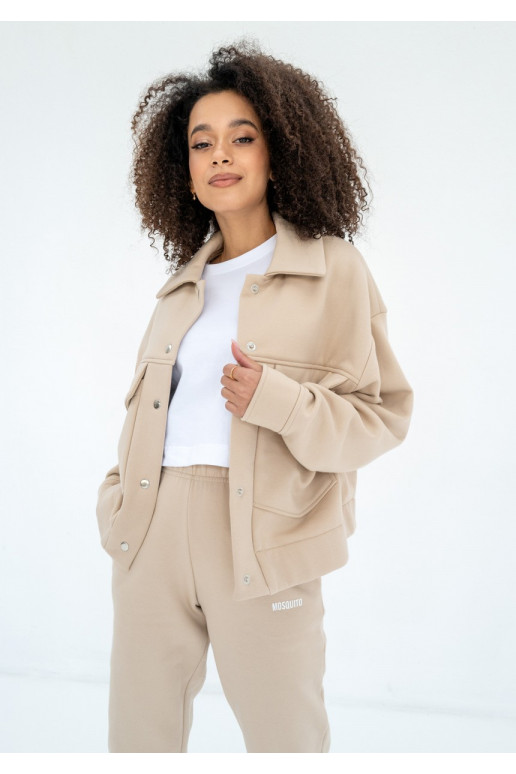 Tribe - bēšs pogāms džemperis Tribe - bēšs pogāms džemperis