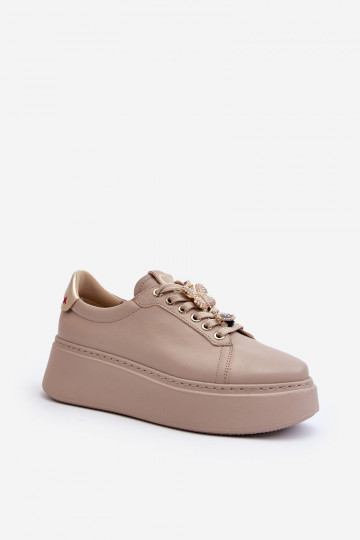 Sneakers modeļa apavi  CheBello 4292 smilšu krāsas 2