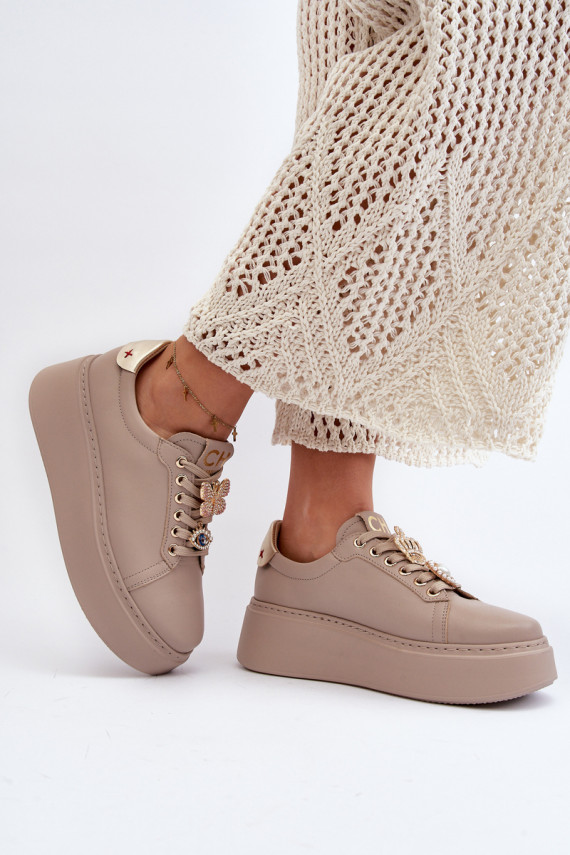     Sneakers modeļa apavi  CheBello 4292 smilšu krāsas