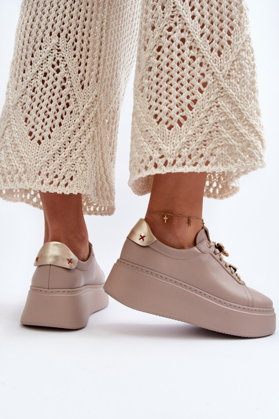     Sneakers modeļa apavi  CheBello 4292 smilšu krāsas