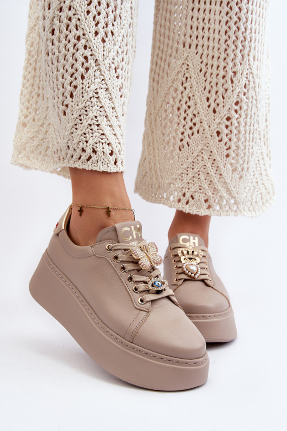     Sneakers modeļa apavi  CheBello 4292 smilšu krāsas