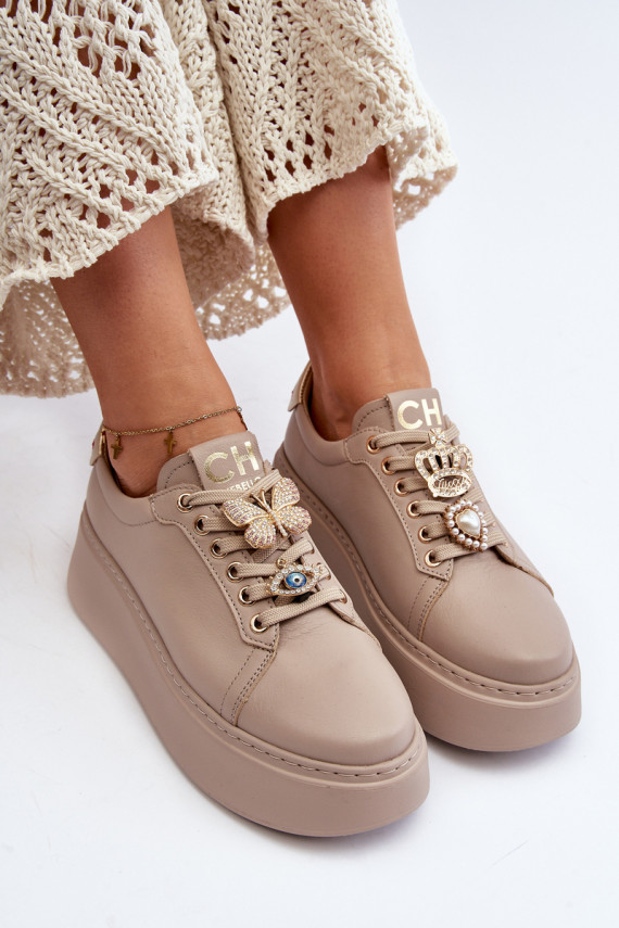     Sneakers modeļa apavi  CheBello 4292 smilšu krāsas