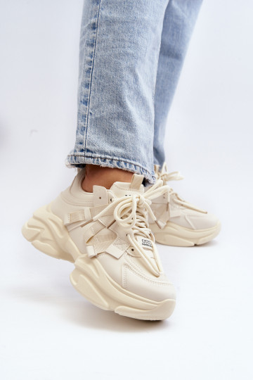 Sneakers modeļa apavi    smilšu krāsas Windamella 2