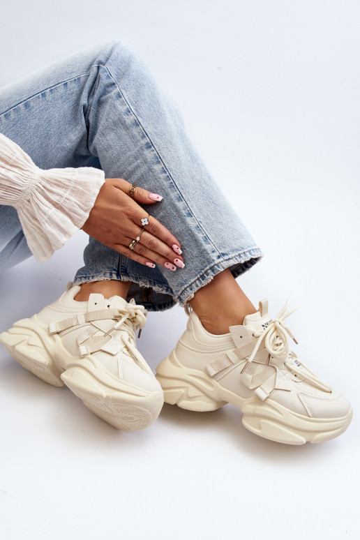 Sneakers modeļa apavi    smilšu krāsas Windamella