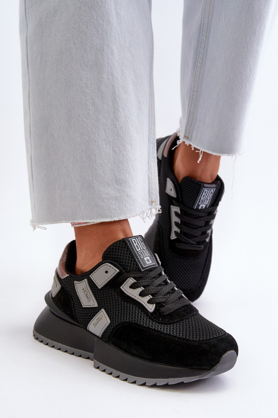 Sneakers modeļa apavi Big Star melnas krāsas