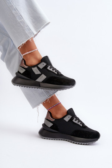 Sneakers modeļa apavi   Big Star NN274975 melnas krāsas 2