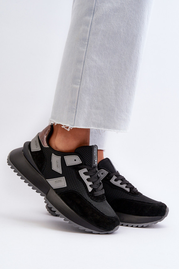 Sneakers modeļa apavi   Big Star NN274975 melnas krāsas