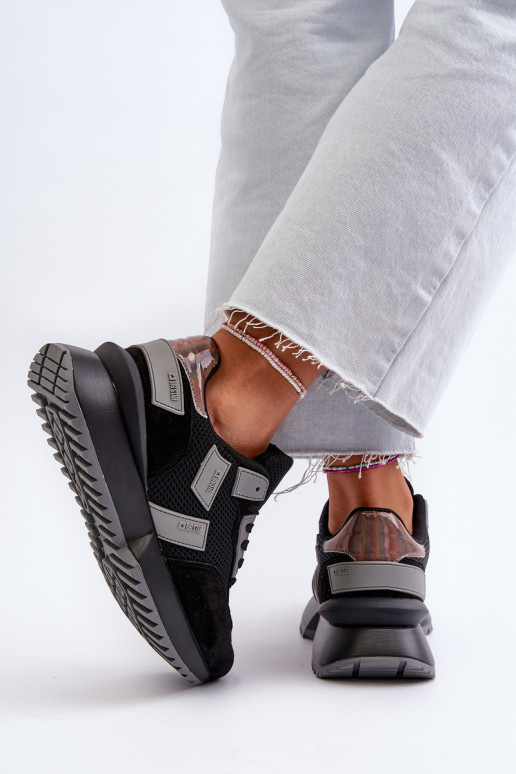 Sneakers modeļa apavi   Big Star NN274975 melnas krāsas