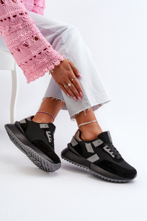 Sneakers modeļa apavi   Big Star NN274975 melnas krāsas