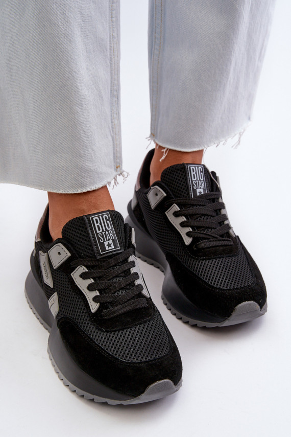 Sneakers modeļa apavi Big Star melnas krāsas