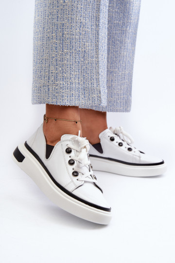 Laque Sneakers modeļa apavi baltas krāsas