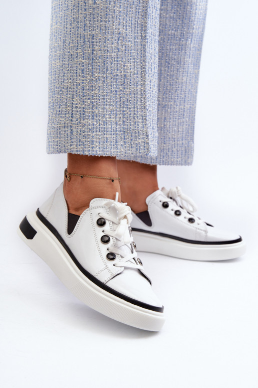 Laque Sneakers modeļa apavi baltas krāsas