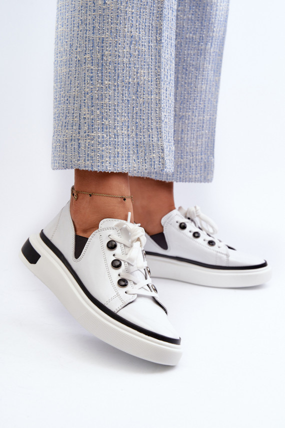 Laque Sneakers modeļa apavi baltas krāsas
