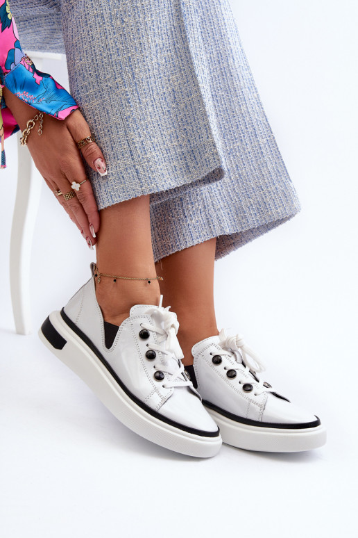 Laque Sneakers modeļa apavi baltas krāsas
