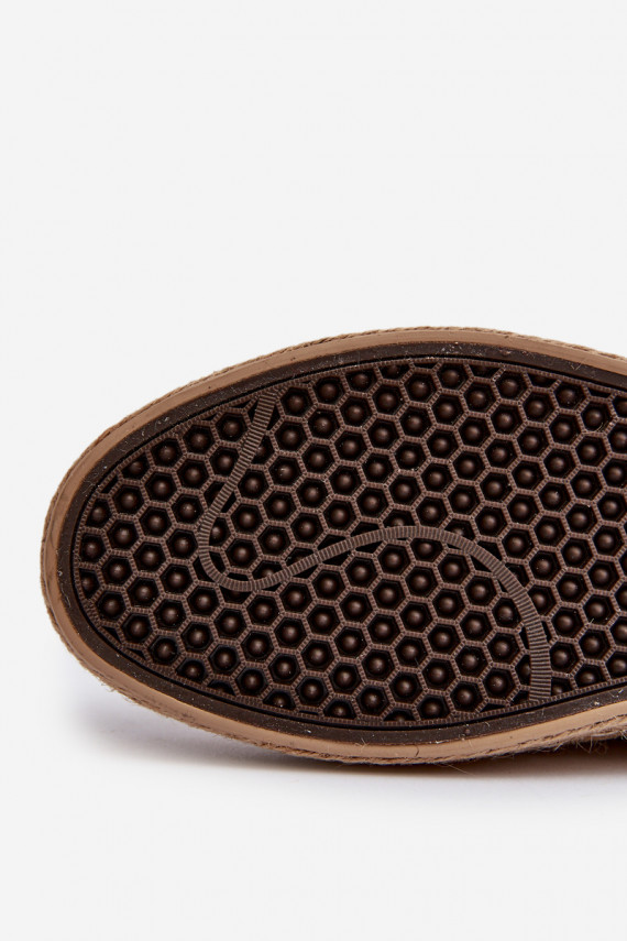 Smilšu krāsas mākslīgā zamšas espadrilles Big Star