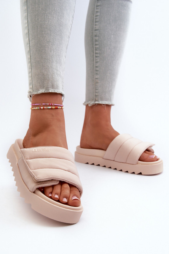 Čības ar platformu Big Star smilšu krāsas