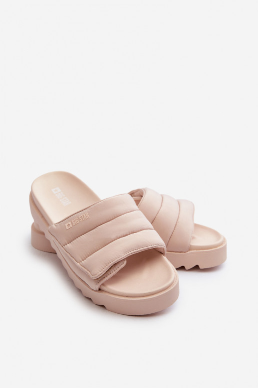 Čības ar platformu Big Star NN274773 smilšu krāsas   Čības ar platformu Big Star NN274773 smilšu krāsas