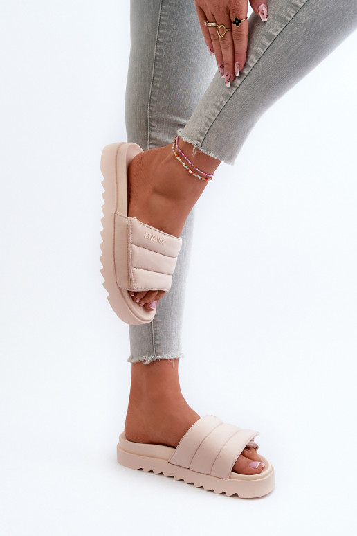 Čības ar platformu Big Star NN274773 smilšu krāsas   Čības ar platformu Big Star NN274773 smilšu krāsas