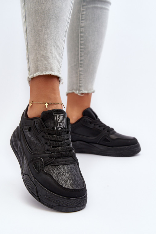 Sneakers modeļa apavi Big Star melnas krāsas