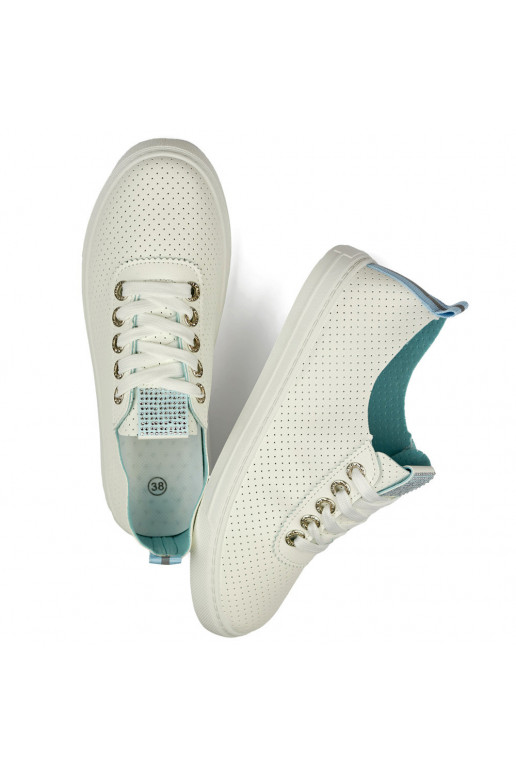 Balti ažūra apavi moteriški Balti ažūra apavi moteriški