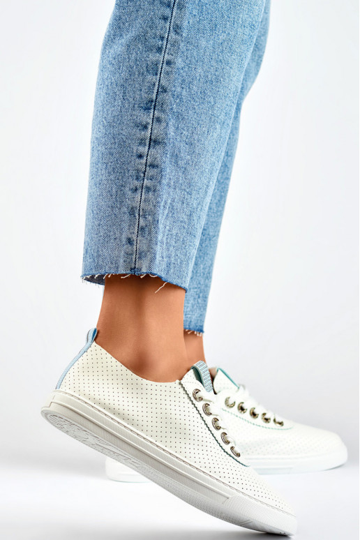 Balti ažūra apavi moteriški Balti ažūra apavi moteriški