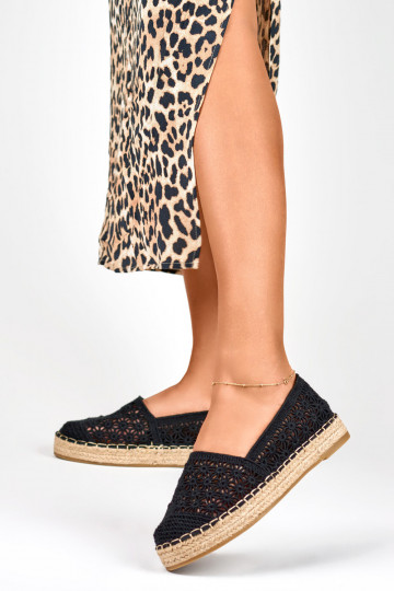 Sieviešu melnas espadrilles... 2