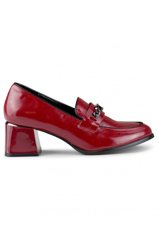 Eleganti sarkani zemie apavi