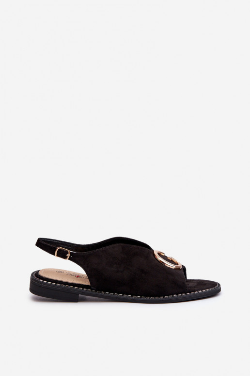 Eleganta stila Sieviešu basenes ar ornamentiem owe S.Barski KV27-058 melnas krāsas Eleganta stila Sieviešu basenes ar ornamentiem owe S.Barski KV27-058 melnas krāsas