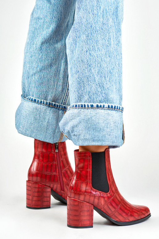 Sarkani eko ādas apavi Blaise