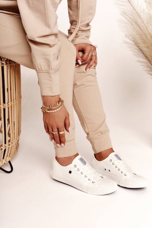   Dabīgas ādas brīvā laika apavi Big Star baltas krāsas V274869