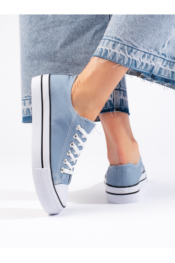 gaiši zilas krāsas   Sieviešu zābaki 