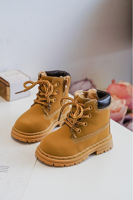 Bērnu apavi apavi ar rāvējslēdzējiem brūnas krāsas Bansi