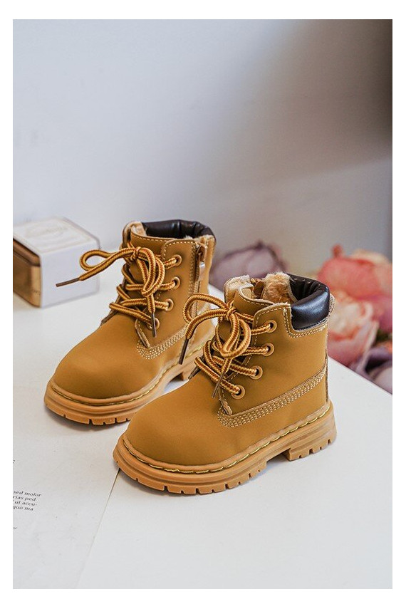 Bērnu apavi apavi ar rāvējslēdzējiem brūnas krāsas Bansi