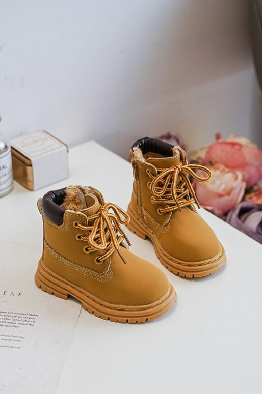 Bērnu apavi apavi ar rāvējslēdzējiem brūnas krāsas Bansi