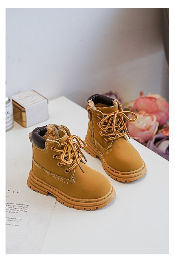 Bērnu apavi apavi ar rāvējslēdzējiem brūnas krāsas Bansi