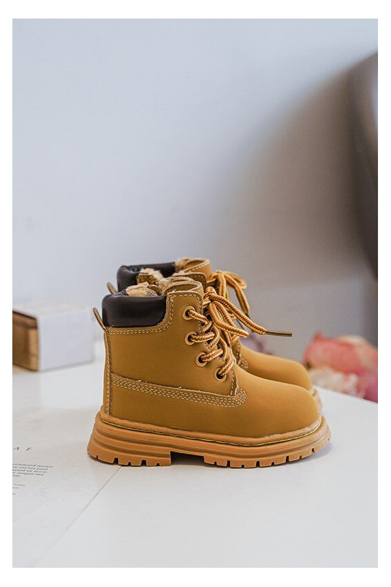 Bērnu apavi apavi ar rāvējslēdzējiem brūnas krāsas Bansi