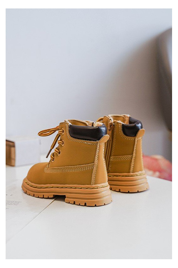 Bērnu apavi apavi ar rāvējslēdzējiem brūnas krāsas Bansi